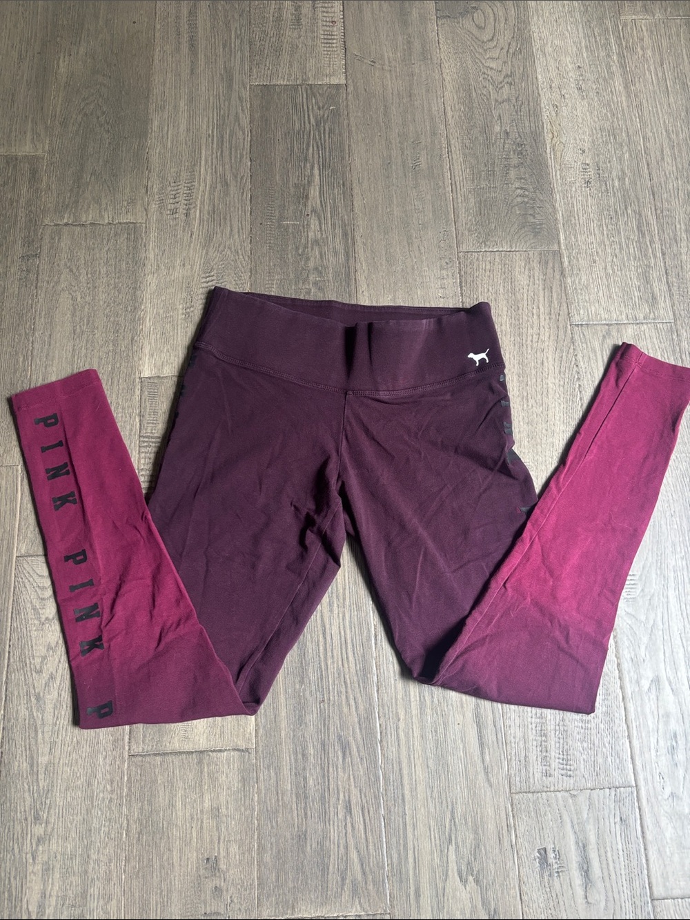 PINK Victoria Secret | Purple Burgundy Ombre Leggings Y2K Size Small
